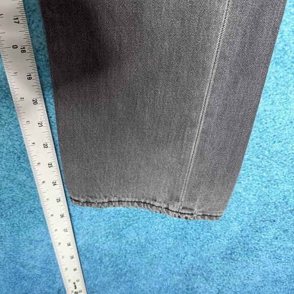 Levi’s 501 Men’s Jeans 34x30 Gray Straight Leg Button Fly Denim Fits 32x25.5 - Picture 7 of 16